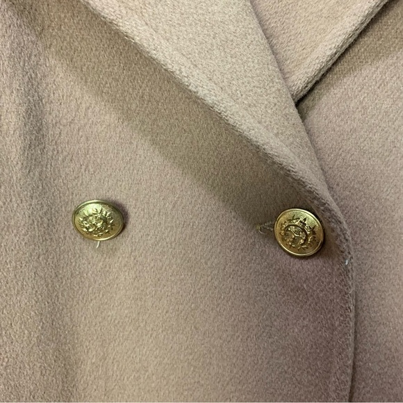 [Talbots] Women's Camel Tan Preppy Wool Blend Heavy Pea Coat Jacket - Picture 9 of 10